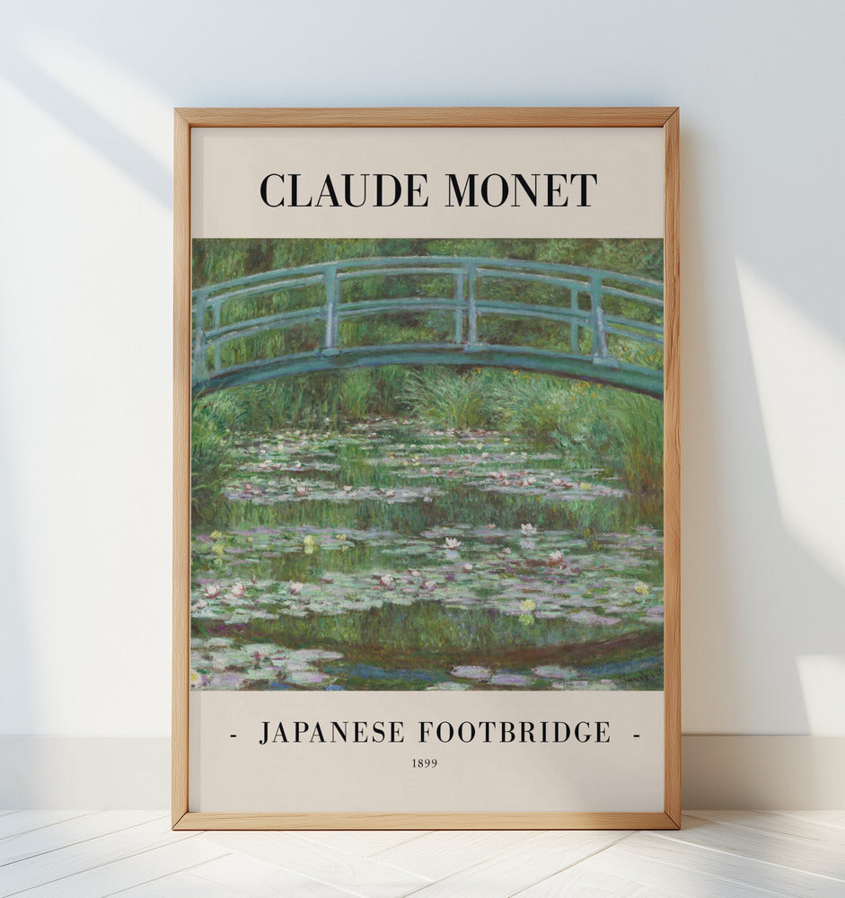 Japanese Footbridge 1899 Poster och Canvastavla