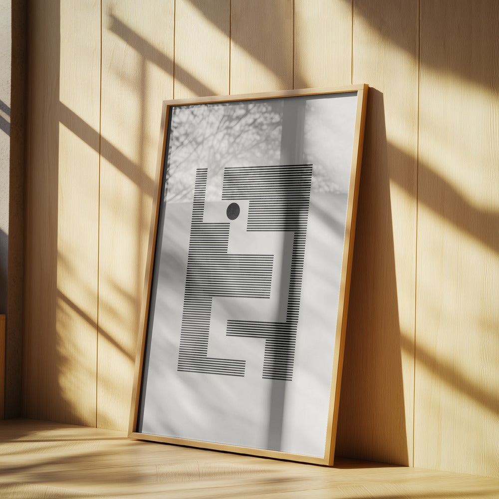 Minimalist maze Poster och Canvastavla