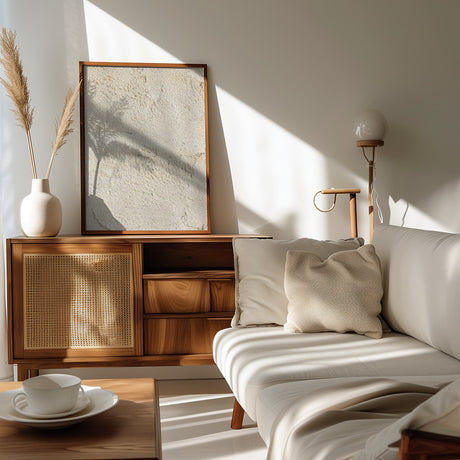 Beige Texture Poster och Canvastavla