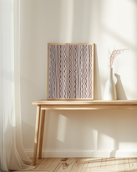 Curved Lines Poster och Canvastavla