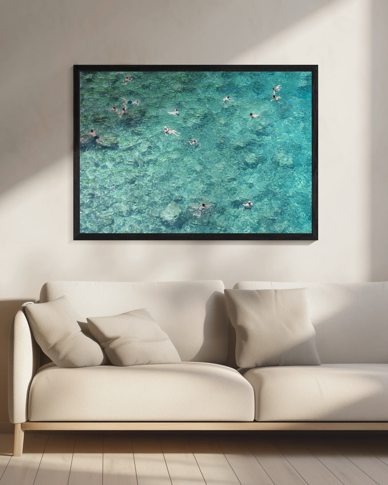 Swimming in the sea Poster och Canvastavla