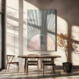 Yoga Boho Sun Rise Green 1 Poster och Canvastavla