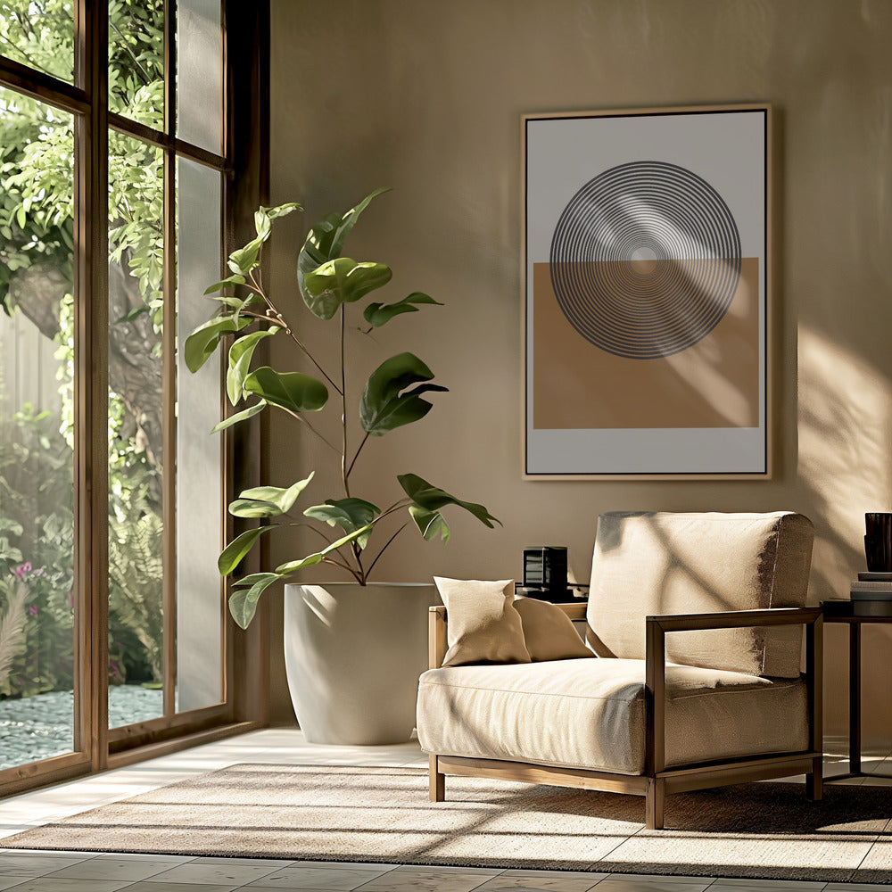 Retro Landscape Poster och Canvastavla