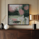 Pink On Green 3 Poster och Canvastavla