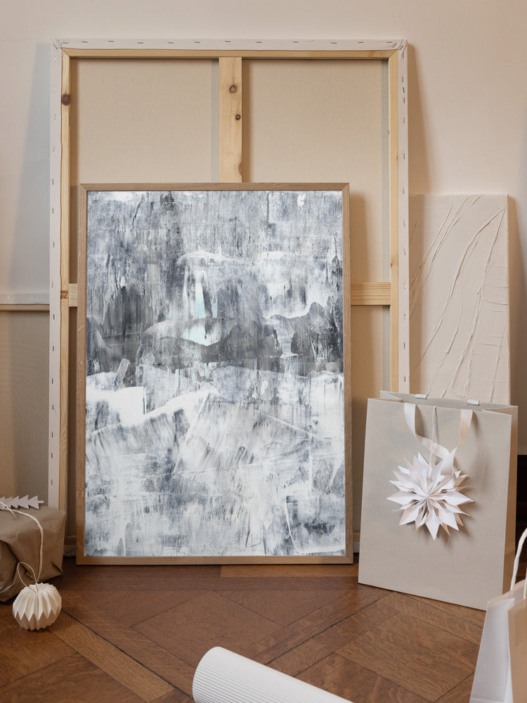 Concrete structure 17 Abstract painting mural Poster och Canvastavla