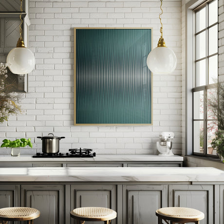 Euphoria - Green and White Poster och Canvastavla