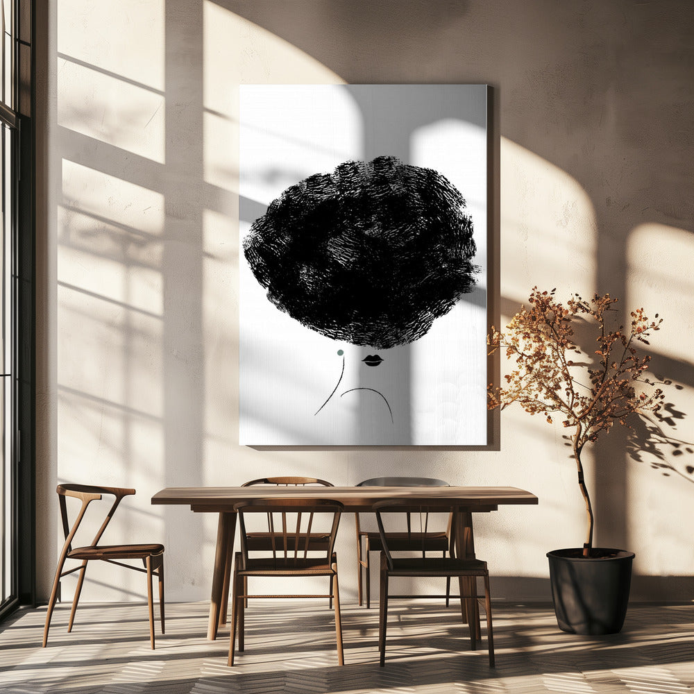 Ballerina Hair Poster och Canvastavla