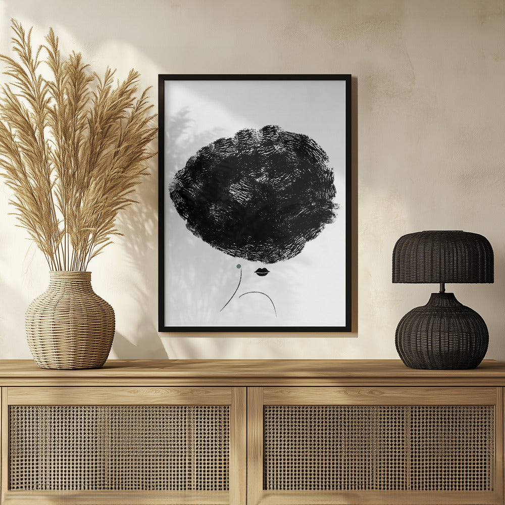 Ballerina Hair Poster och Canvastavla