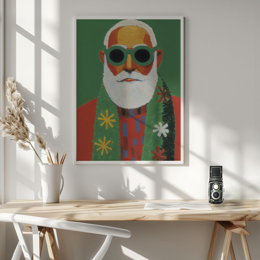 Holiday Santa Poster och Canvastavla
