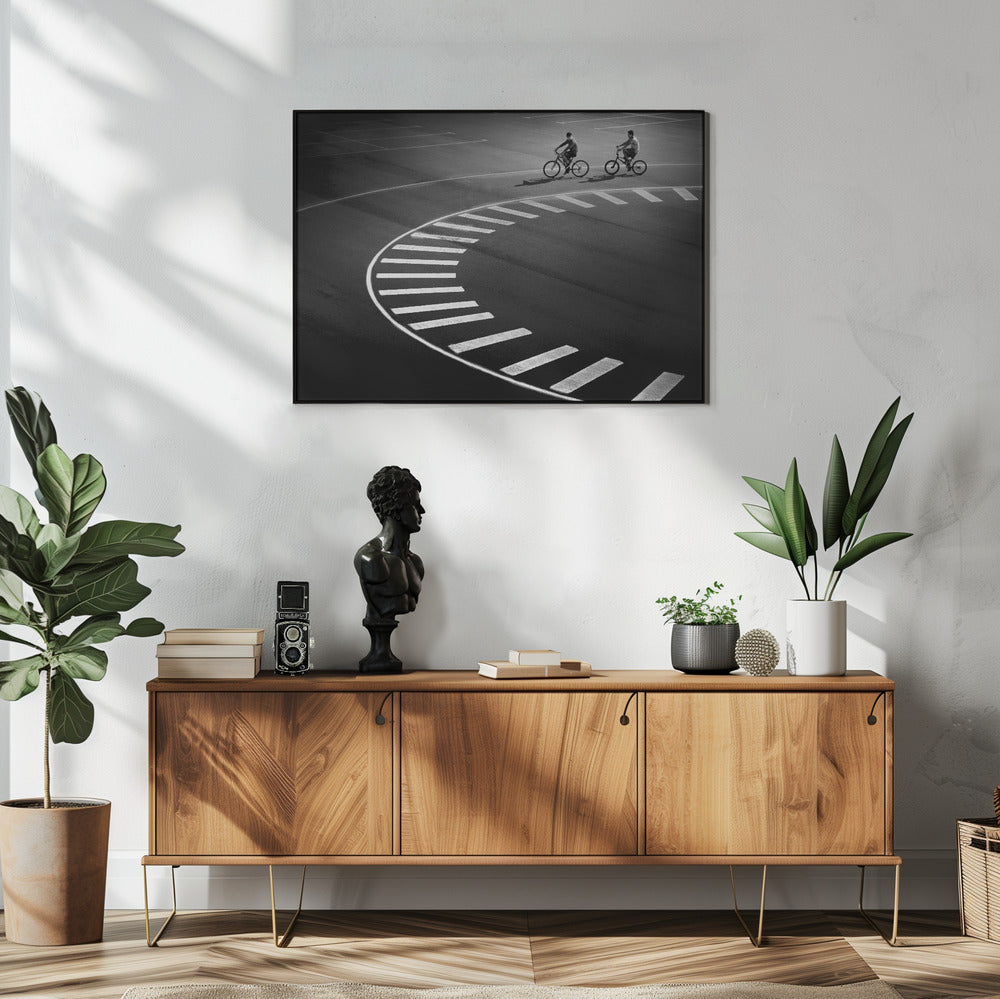 Bicycle track Poster och Canvastavla