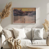Atardecer en el Guadalquivir Poster och Canvastavla