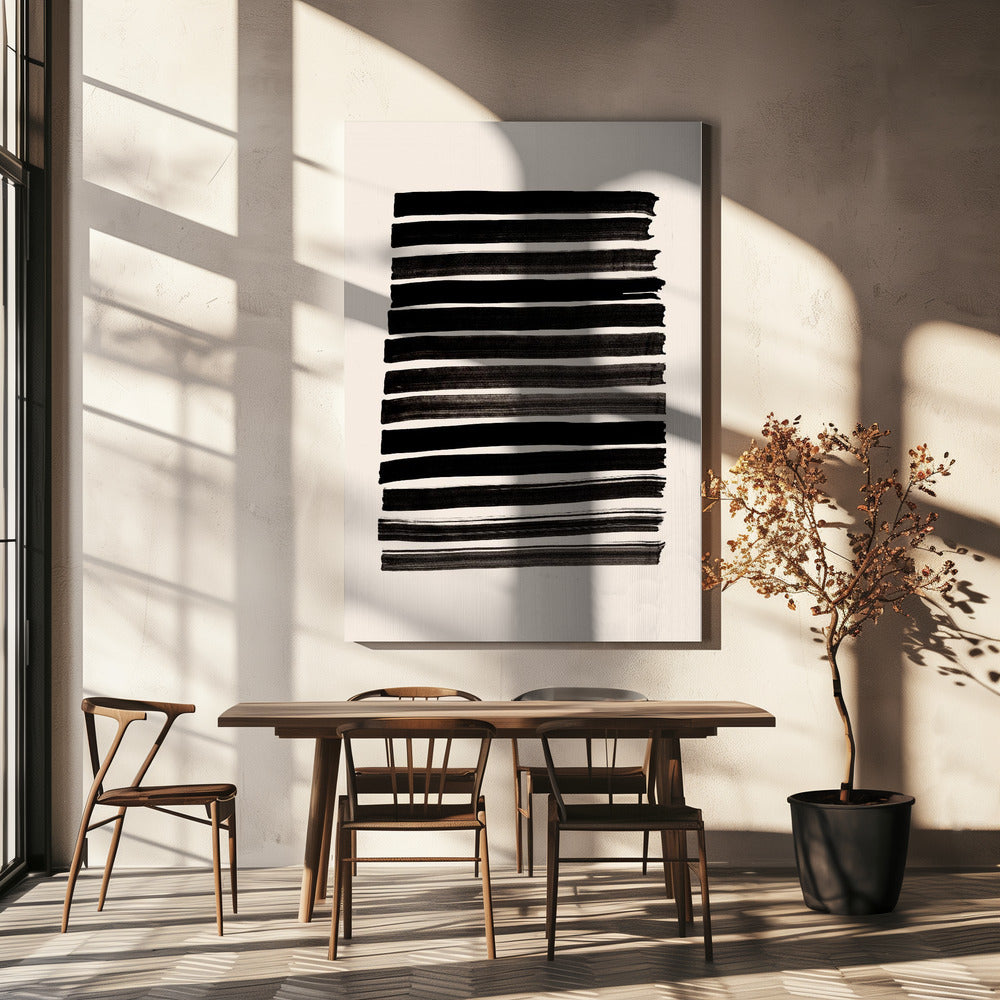 Stripes_Beige Poster och Canvastavla