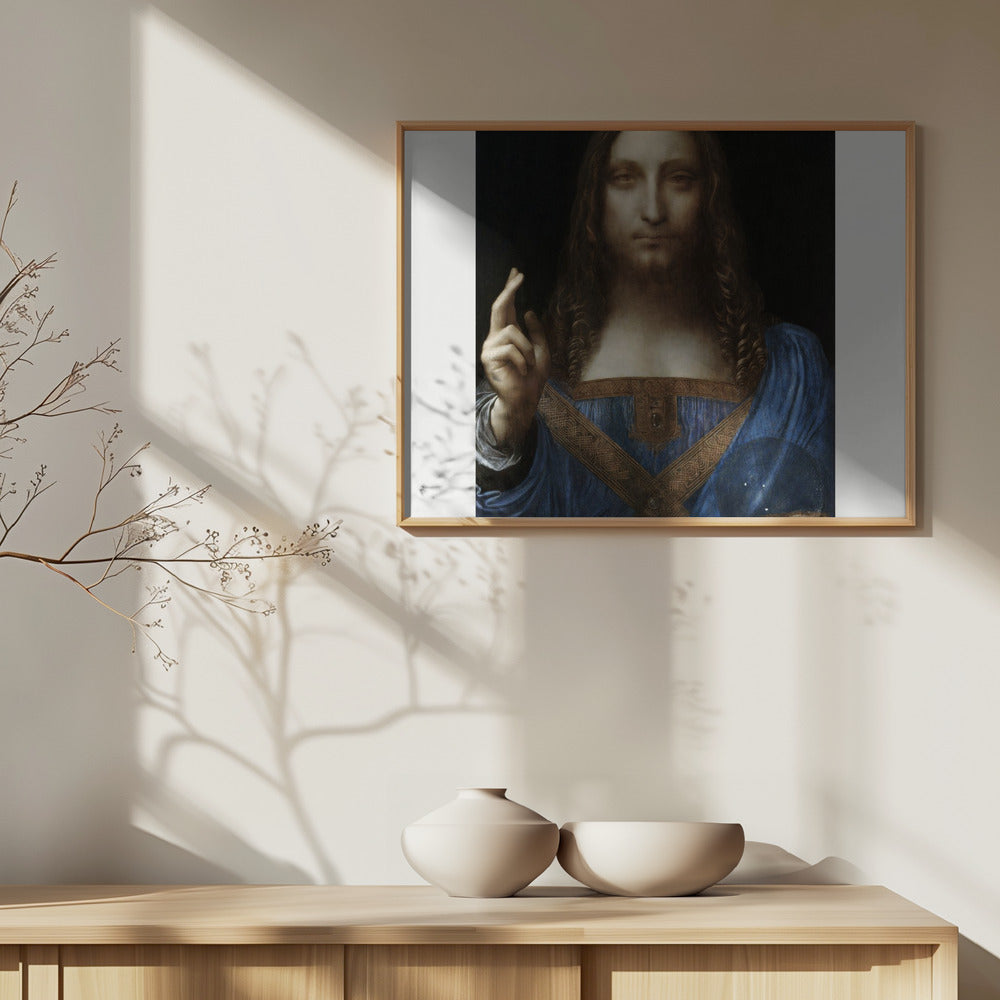 Salvator Mundi (circa 1500) Poster och Canvastavla