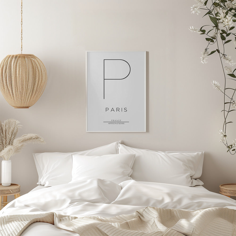 PARIS Poster och Canvastavla