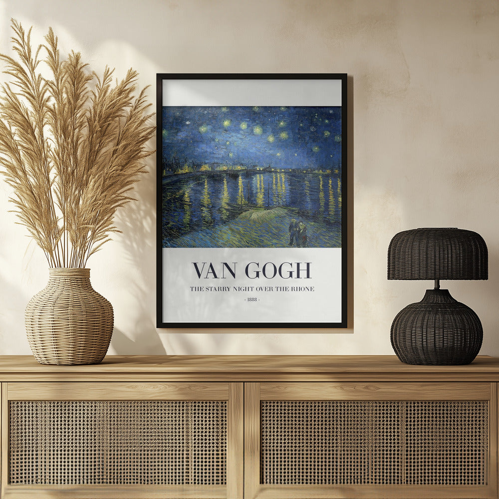 The Starry Night Over The Rhone Poster och Canvastavla