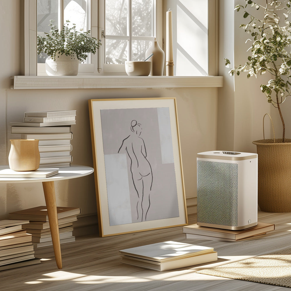 Woman in Studio Poster och Canvastavla