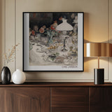 Around the Evening Lamp (1900) Poster och Canvastavla