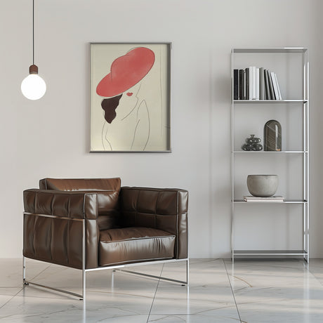 Red hat Lady Poster och Canvastavla