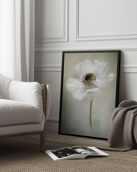 Single White Poster och Canvastavla