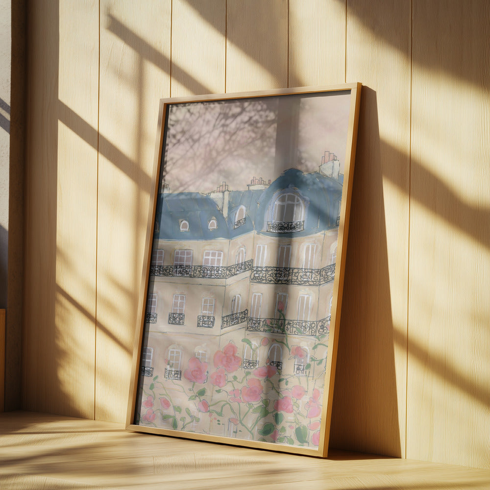 Sunset Over Paris 70x100 Poster och Canvastavla
