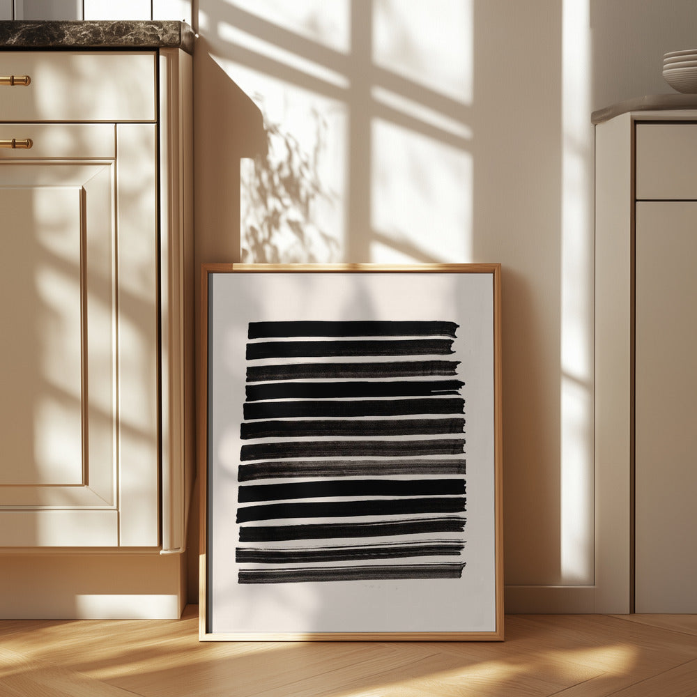 Stripes_Beige Poster och Canvastavla