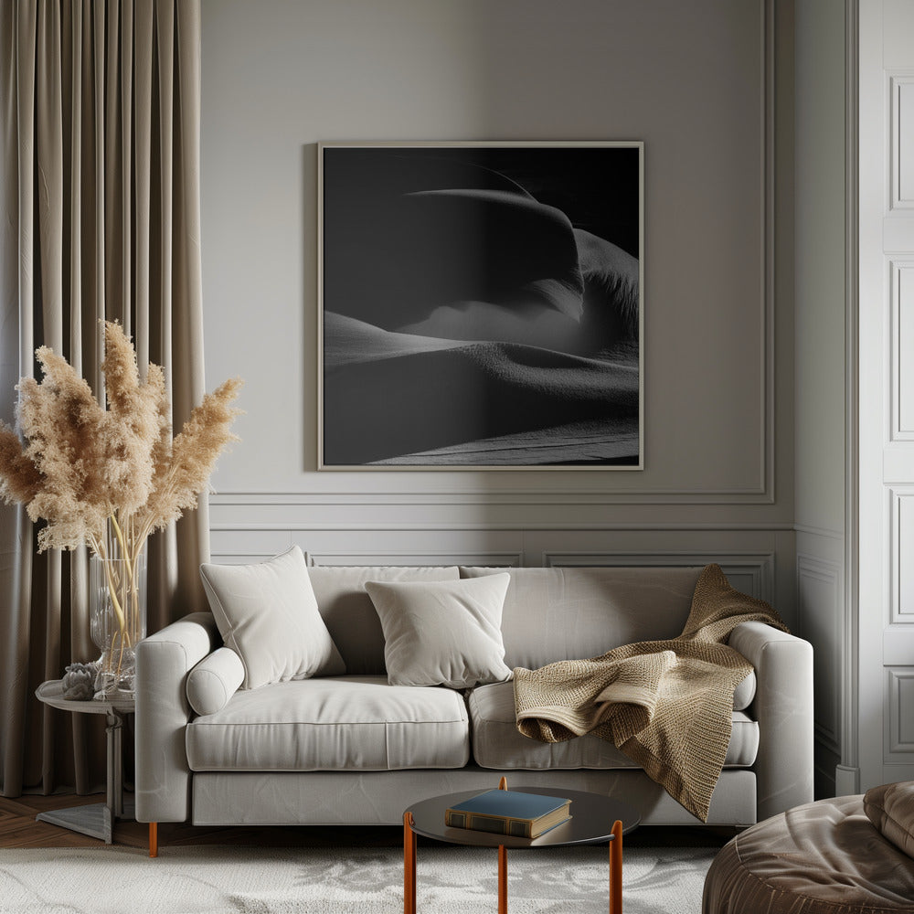Snow sculpture with the wind Poster och Canvastavla