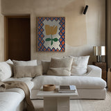 Petal plaid playtime II Poster och Canvastavla