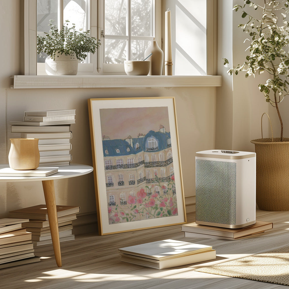 Sunset Over Paris 70x100 Poster och Canvastavla