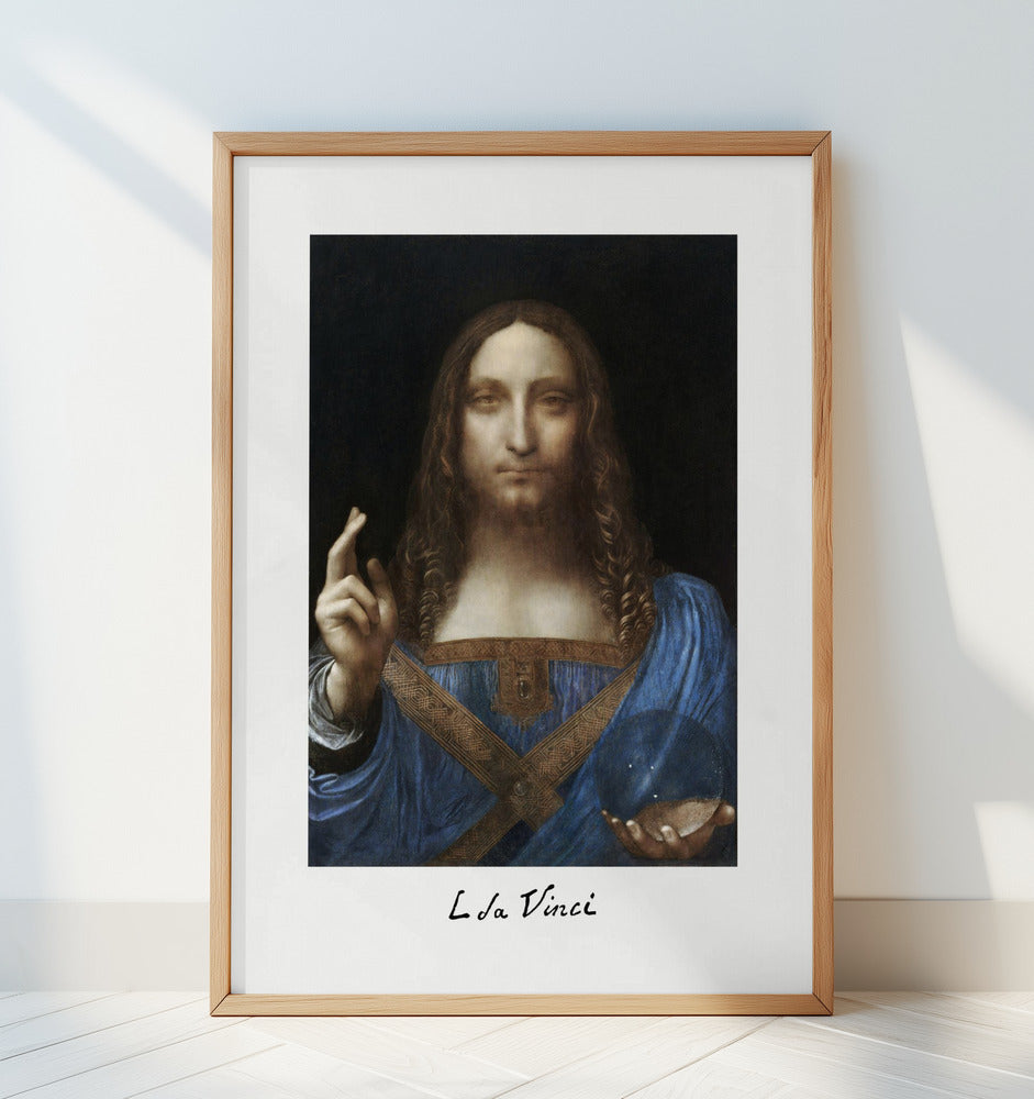 Salvator Mundi (circa 1500) Poster och Canvastavla