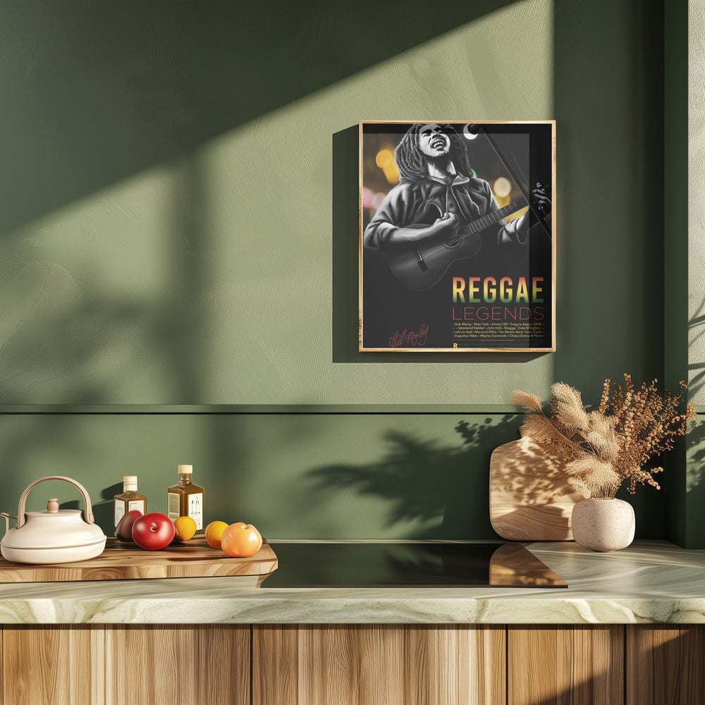 Reggae Legends- Bob Marley Poster och Canvastavla