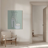 Shoe Green Poster och Canvastavla