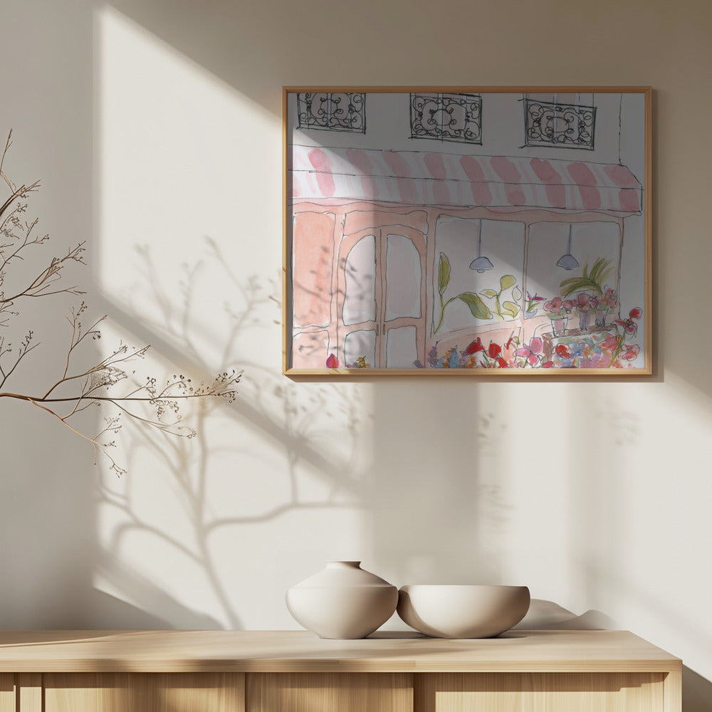 Flower Shop 70x100 Poster och Canvastavla