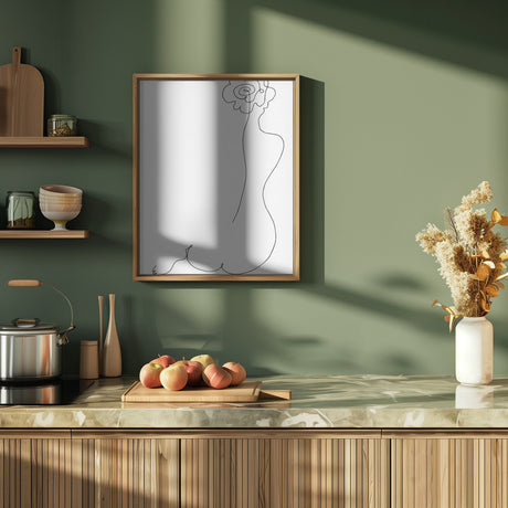Rose Back Poster och Canvastavla