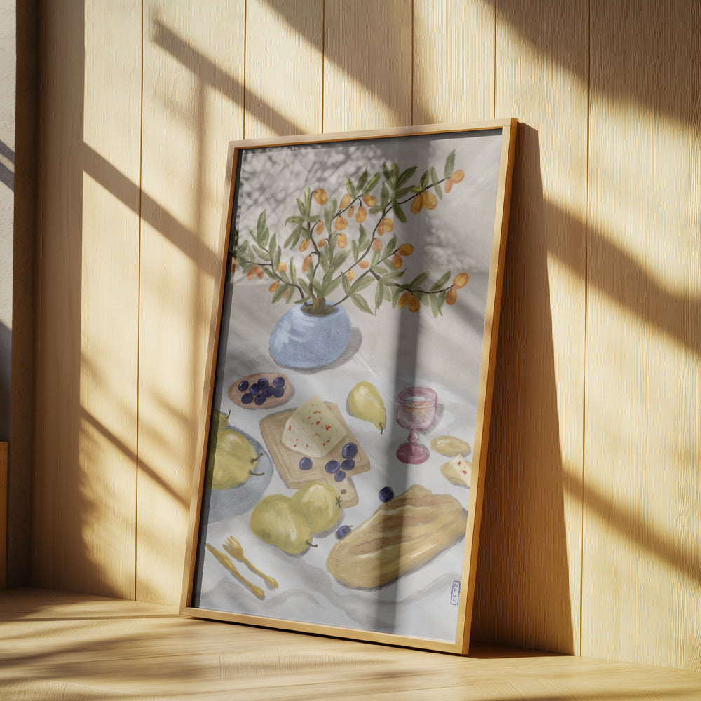 Gin and Tonic In the Afternoon Sun Illustration Poster och Canvastavla
