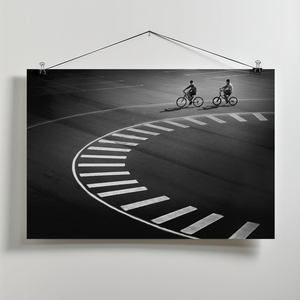 Bicycle track Poster och Canvastavla