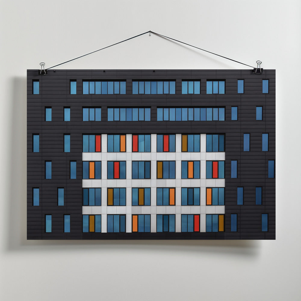 Colours in black Poster och Canvastavla