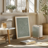 Woman Green Poster och Canvastavla