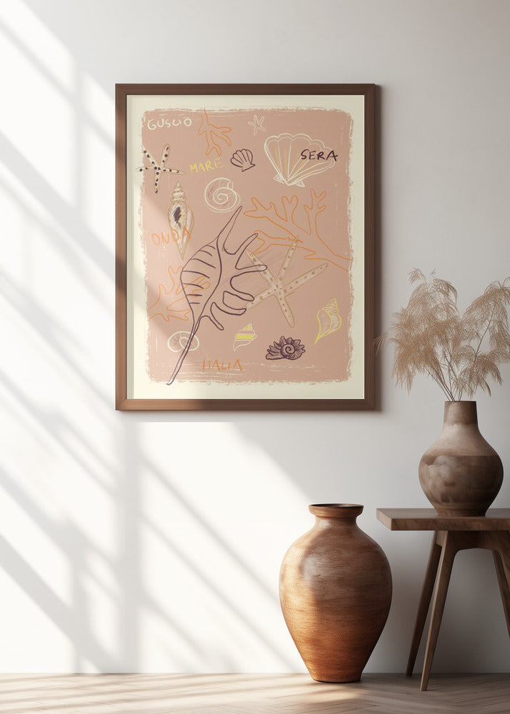 Shells Poster och Canvastavla