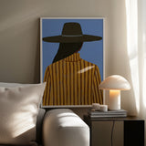 Modern Woman with Hat Poster och Canvastavla