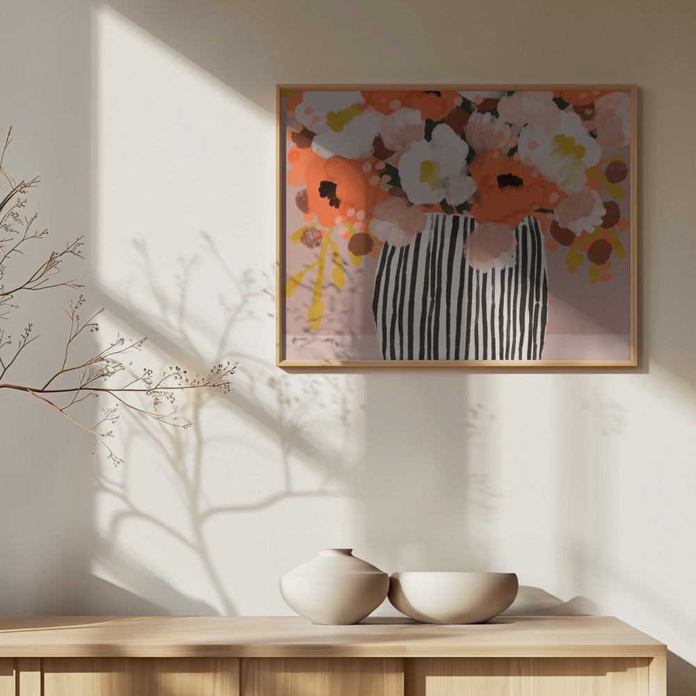 Pastelflowerimpressionno10 Poster och Canvastavla