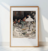 Around the Evening Lamp (1900) Poster och Canvastavla