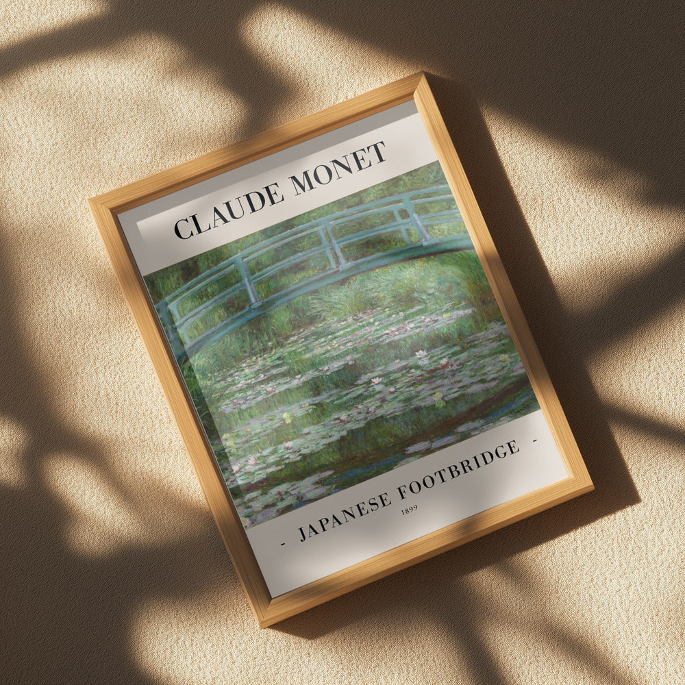 Japanese Footbridge 1899 Poster och Canvastavla