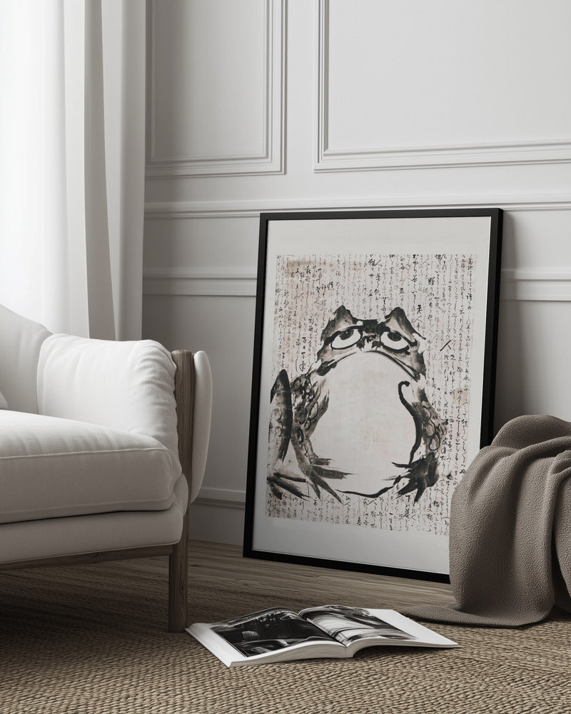 Japanese Frog (late 18th 19th Century) Poster och Canvastavla