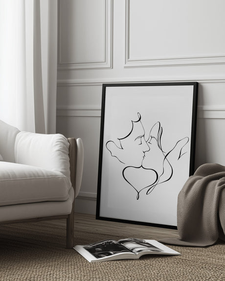 The Kiss Poster och Canvastavla
