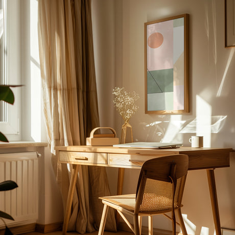 3x4 Aspectratio Pinkgreen21 Poster och Canvastavla