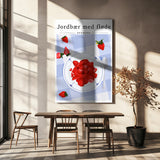 Strawberry with cream - Denmark Poster och Canvastavla