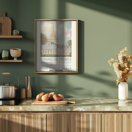 Paris retro print Poster och Canvastavla