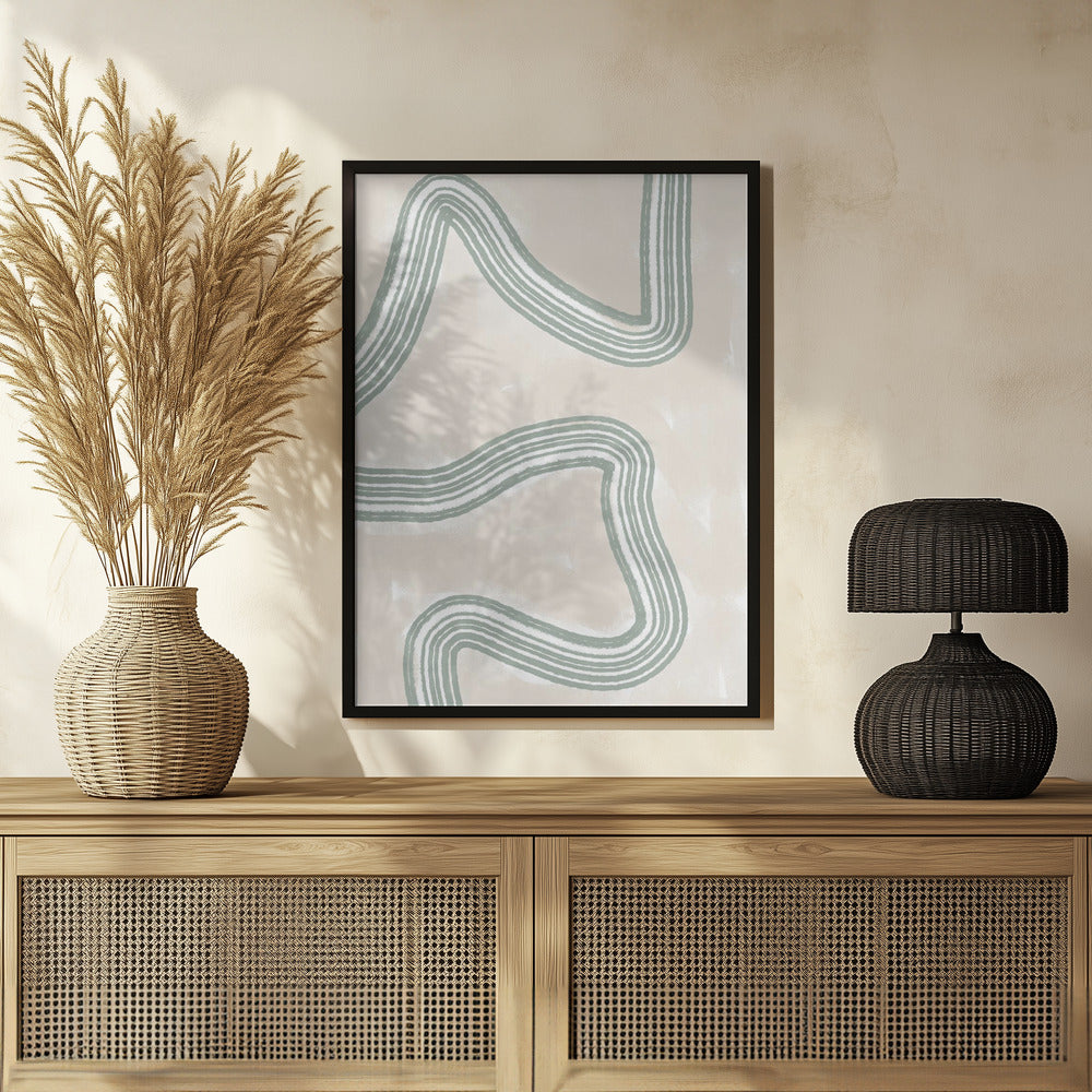 Abstracto Twist Poster och Canvastavla