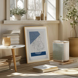 Tres Chic Bleu Poster och Canvastavla