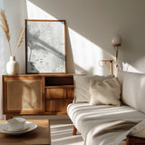 Charcoal White Poster och Canvastavla